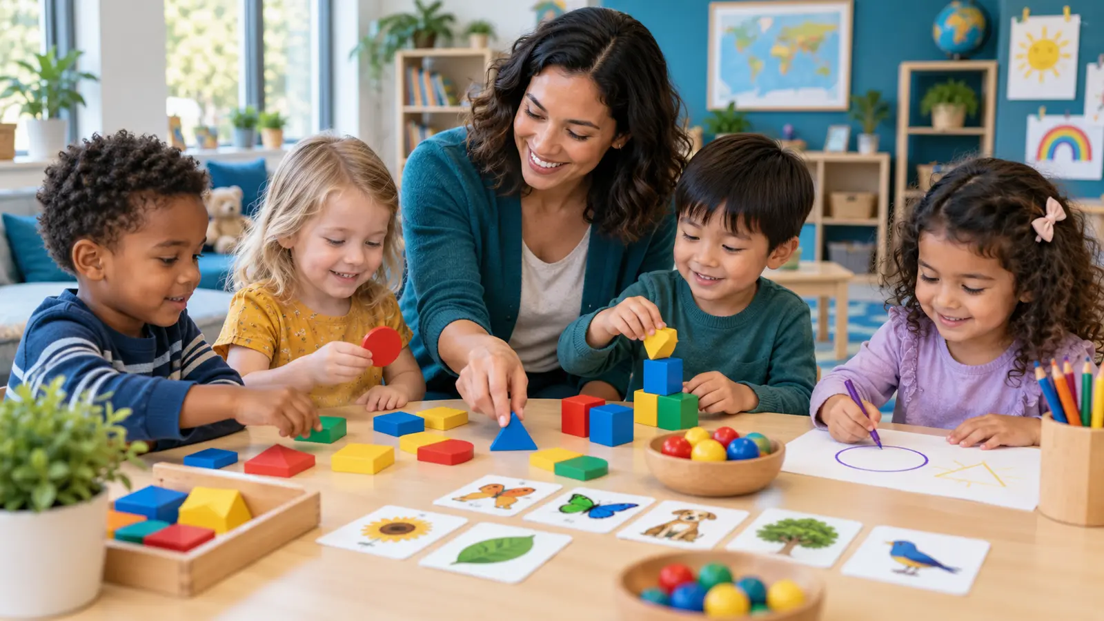 Image of learning activities for kindergarten